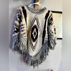 Western style O/S poncho